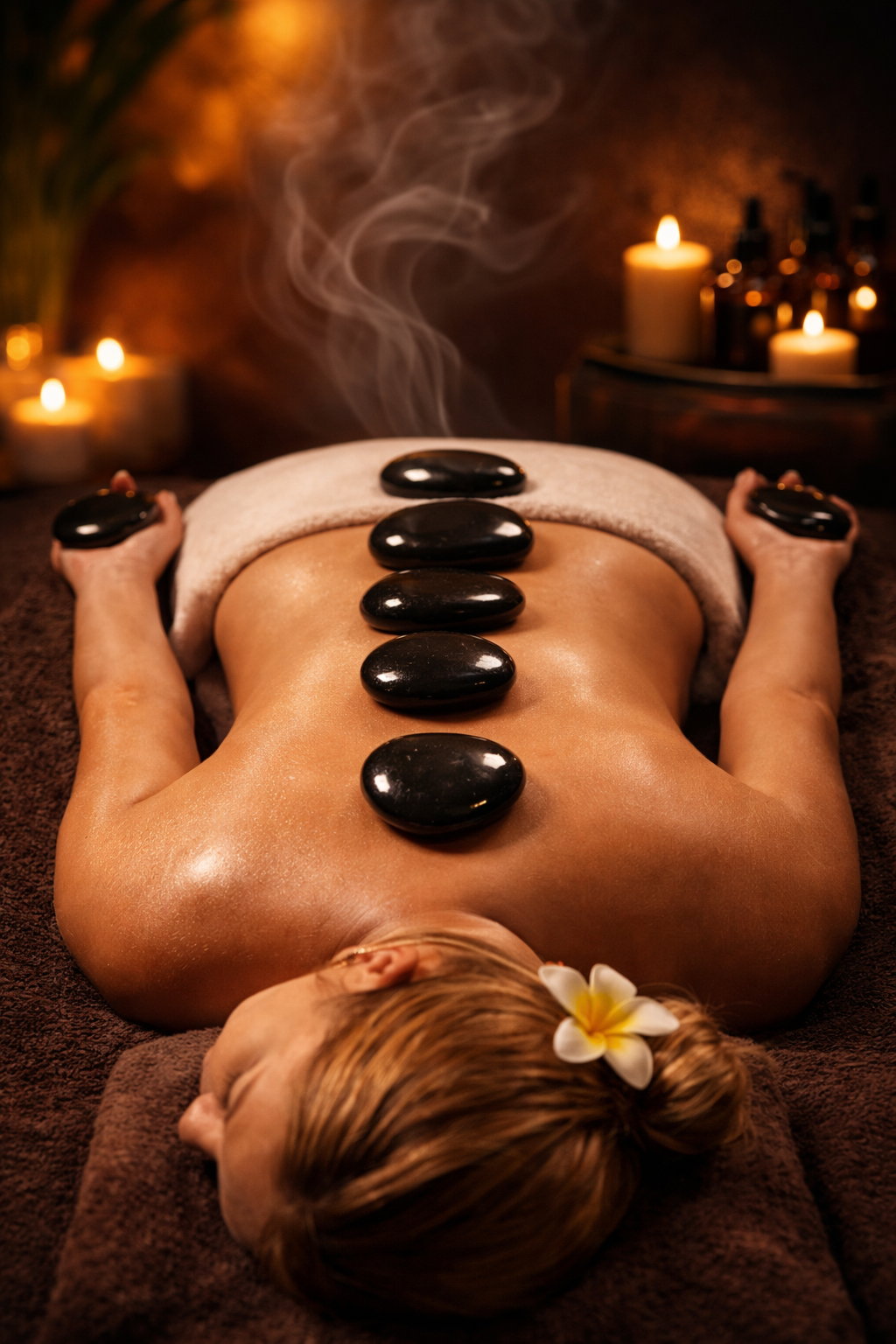 Full Body Hot Stone Massage At Home