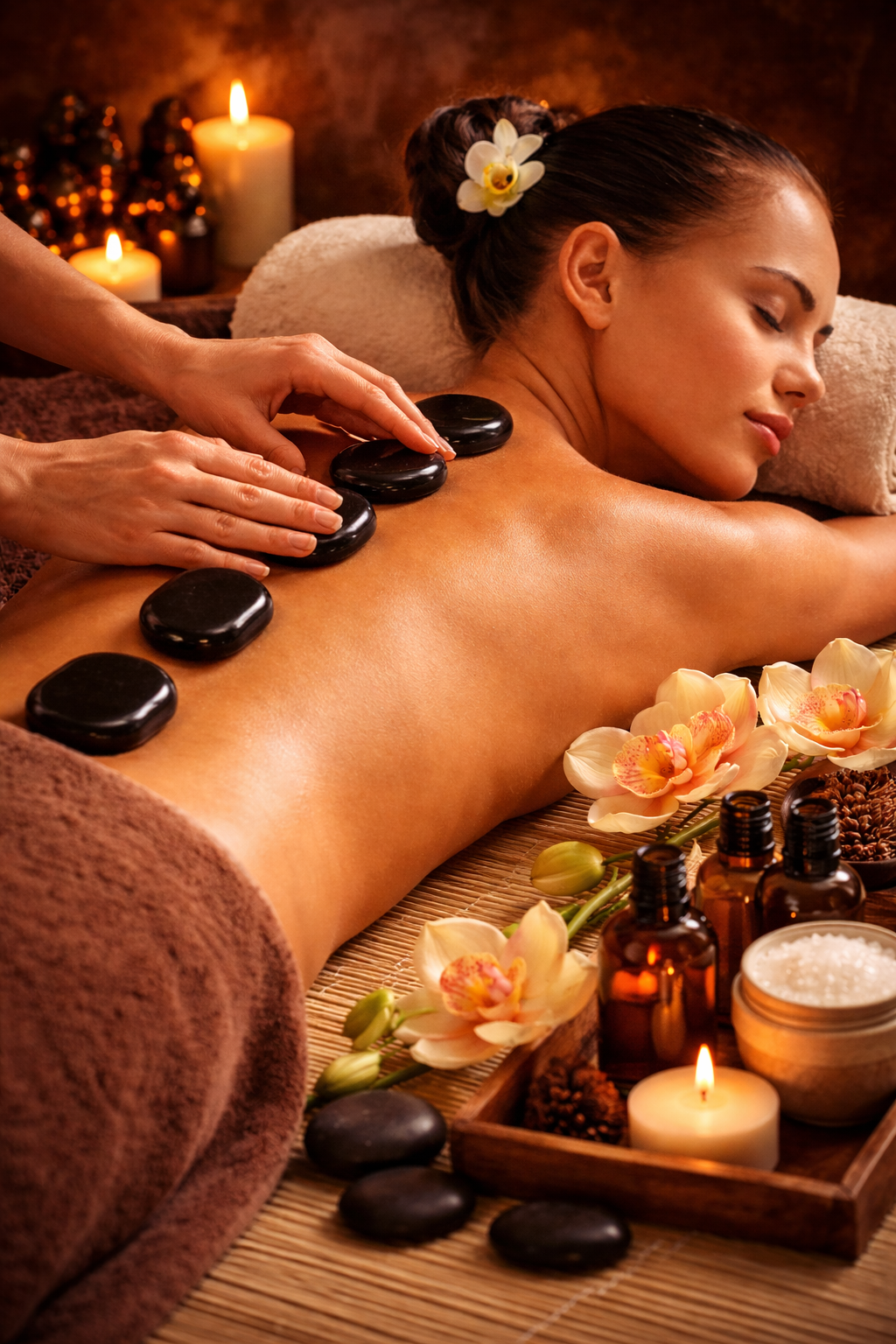Full Body Hot Stone Massage At Home
